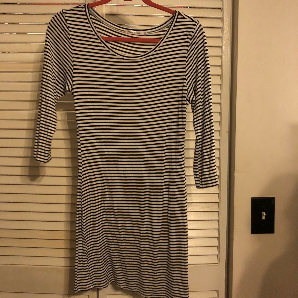 Strip Midi Dress